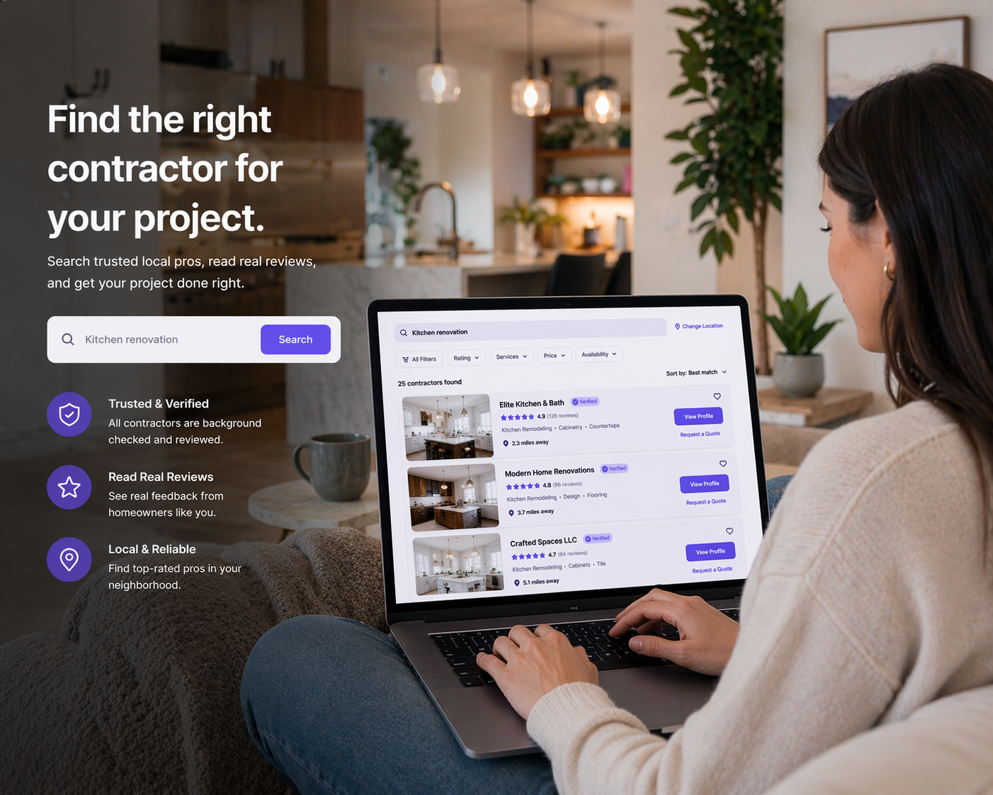 home renovation leads search