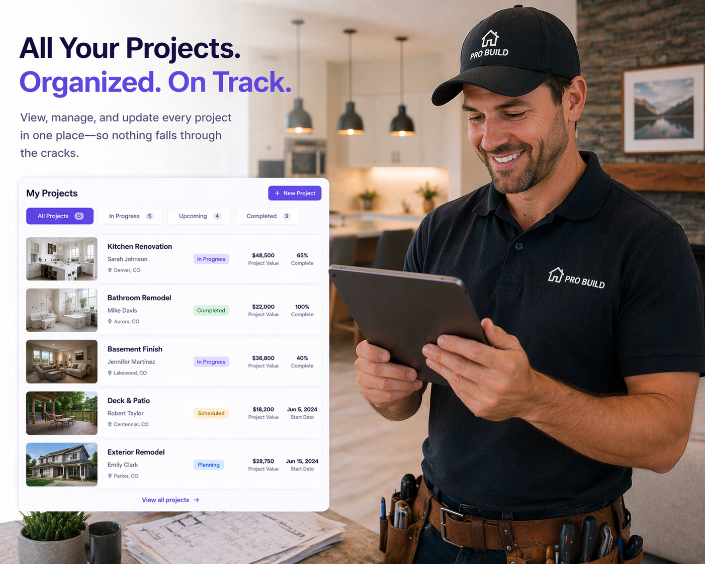 renovation lead generation system flow