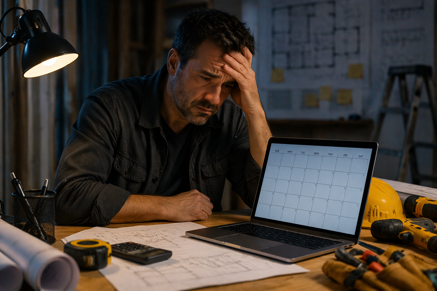 contractor frustrated with empty calendar and low leads