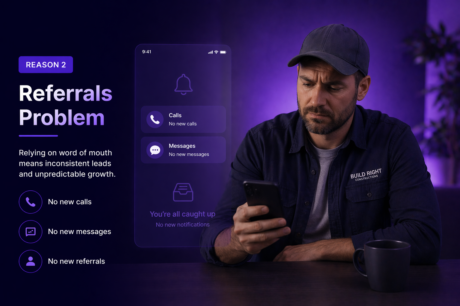 inconsistent referral leads