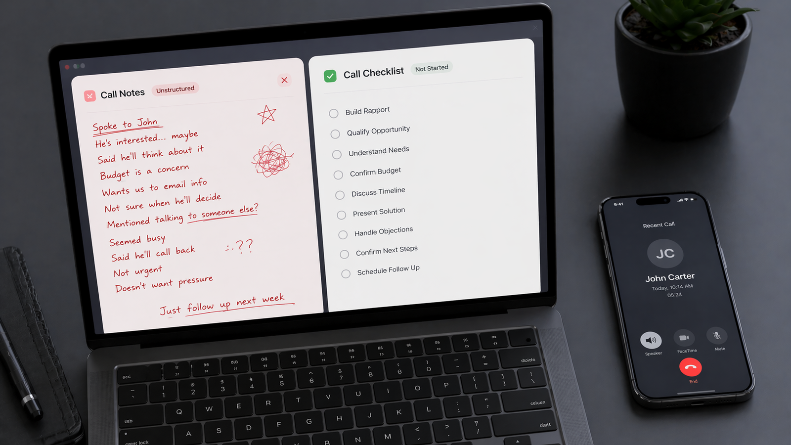 unstructured call process